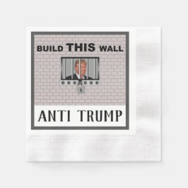 Servilleta De Papel Construir ESTE muro / Anti Trump,