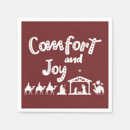 Servilleta De Papel Consuelo Y Alegría Navidades Cristianos Natividad