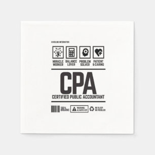 Servilleta De Papel contador público certificado-CPA