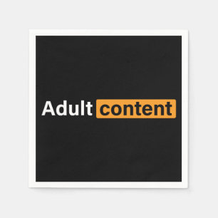 Servilleta De Papel Contenido para adultos Humor para adultos Camiseta