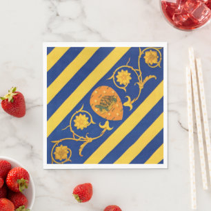 Servilleta De Papel Contrada della Tartuca (Tortoise) Palio di Siena