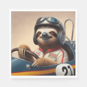 Servilleta De Papel Controlador de racecar Sloth