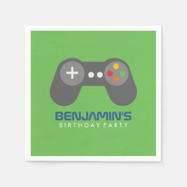 Servilleta De Papel Controlador de videojuegos retro Cumpleaños