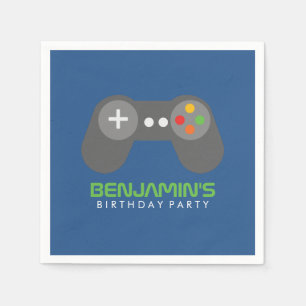 Servilleta De Papel Controlador de videojuegos retro Cumpleaños