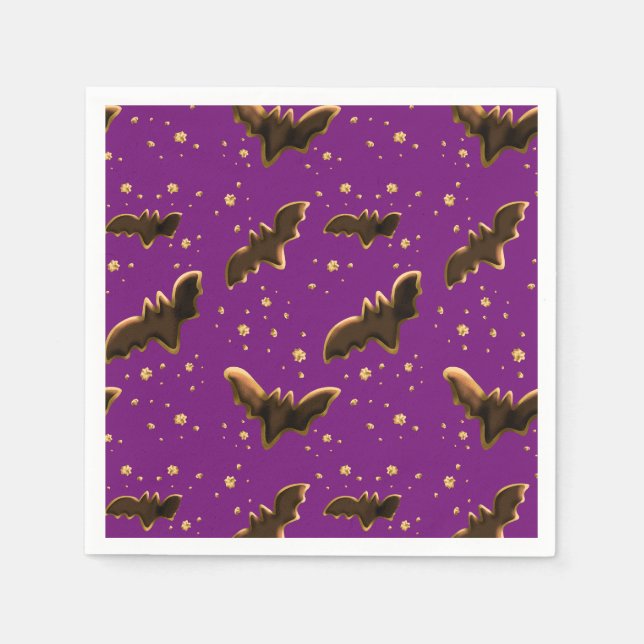 Servilleta De Papel Cookie Bats and Crumbs (Anverso)