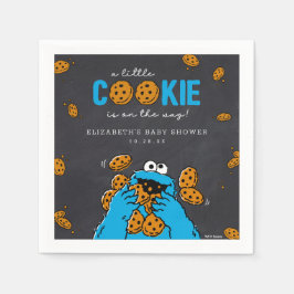 Servilleta De Papel Cookie Monster Chalkboard Baby Shower
