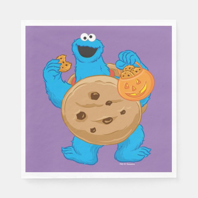 Servilleta De Papel Cookie Monster | Costume de cookie (Anverso)