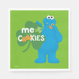 Servilleta De Papel Cookie Monster   Shamrock Love