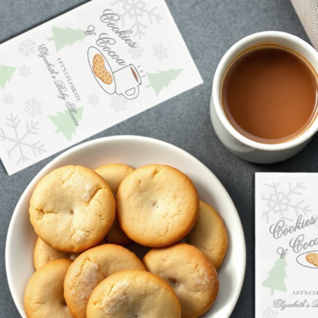 Servilleta De Papel Cookies & Cocoa Baby Shower (Subido por el creador)