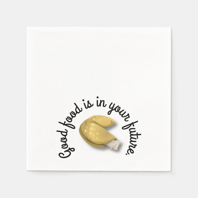 Servilleta De Papel Cookies de fortuna de China (Anverso)