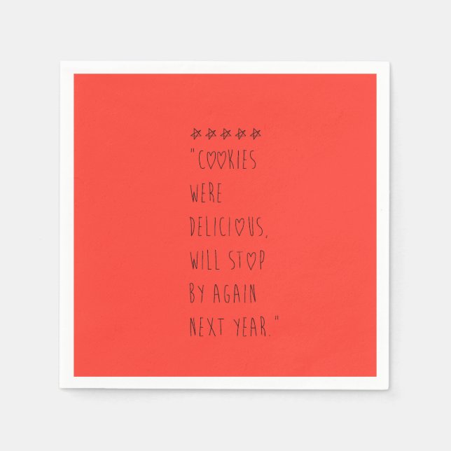 Servilleta De Papel Cookies were delicious (Anverso)