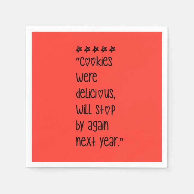 Servilleta De Papel Cookies were delicious (Anverso)