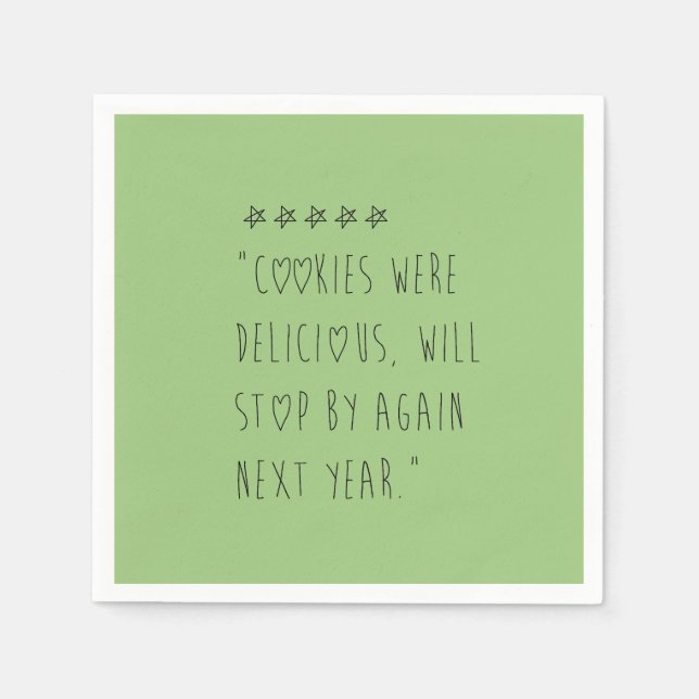 Servilleta De Papel Cookies were delicious (Anverso)