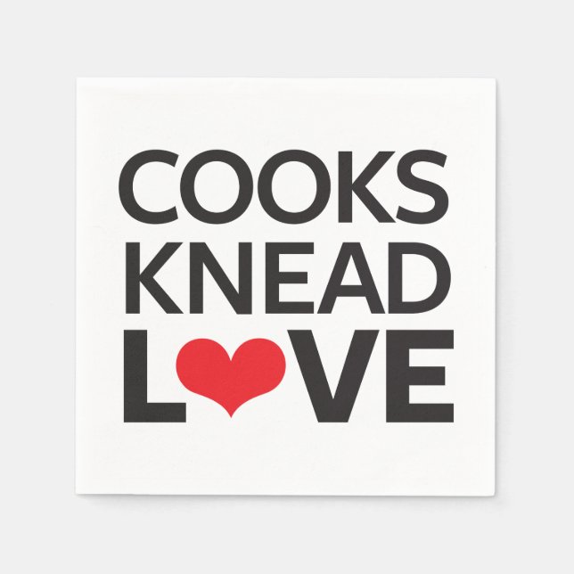 Servilleta De Papel Cooks Knead Love (Anverso)