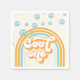 Servilleta De Papel Cool One Retro Niño Cumpleaños 1