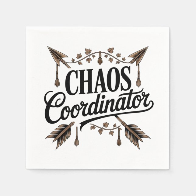 Servilleta De Papel Coordinador de caos (Anverso)