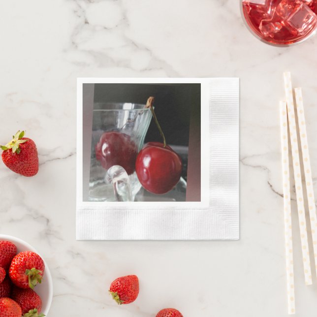 Servilleta De Papel Copa de cerezas (In situ)