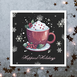 Servilleta De Papel Copa de navidades de chocolate caliente