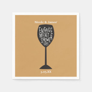 SERVILLETA DE PAPEL COPA DE VINO PARA DUCHA DE COMPROMISO CUALQUIER CO