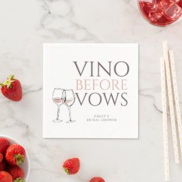 Servilleta De Papel Copas de Vino Garabateadas Antes de los Votos Rega