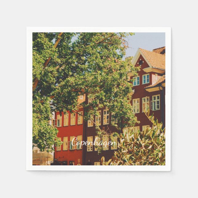 Servilleta De Papel Copenhagen cityscape - Denmark (Anverso)