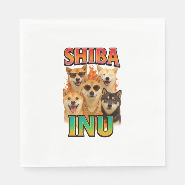 Servilleta De Papel Copia de Shiba Inu (Anverso)