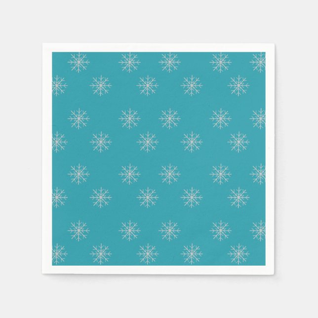 Servilleta De Papel Copo de nieve  (Anverso)