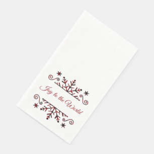 Servilleta De Papel Copo de nieve a cuadros