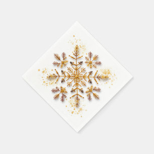 Servilleta De Papel Copo de nieve conceptual: Navidades Napkins con co