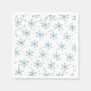 Servilleta De Papel Copo de nieve de Winter Onederland