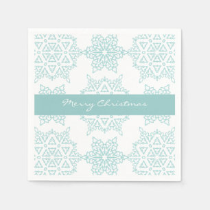 Servilleta De Papel Copos de Agua Navidad Feliz Navidad