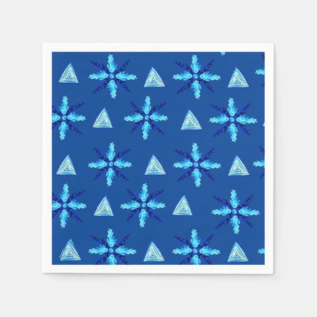 Servilleta De Papel Copos de nieve (Anverso)