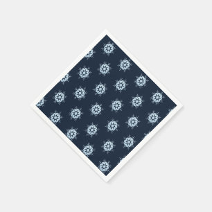 Servilleta De Papel Copos de nieve de brillo de cristal azul hielo de 