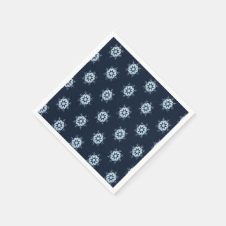 Servilleta De Papel Copos de nieve de brillo de cristal azul hielo de
