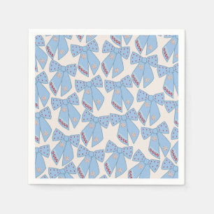 Servilleta De Papel Coquette Blue Bows