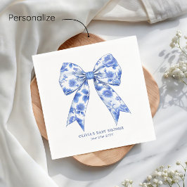 Servilleta De Papel Coquette Bow Baby Shower