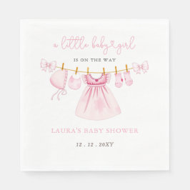 Servilleta De Papel Coquette Bow Chica Baby Shower