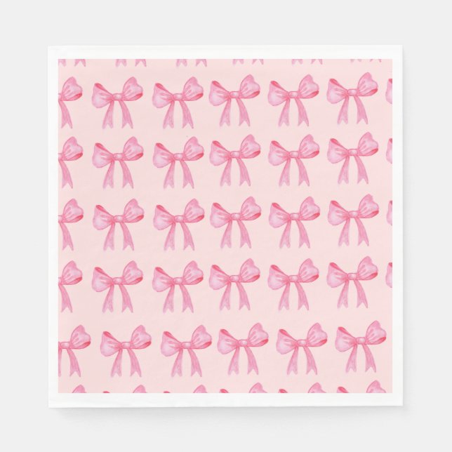 Servilleta De Papel Coquette Bow Napkins (Anverso)