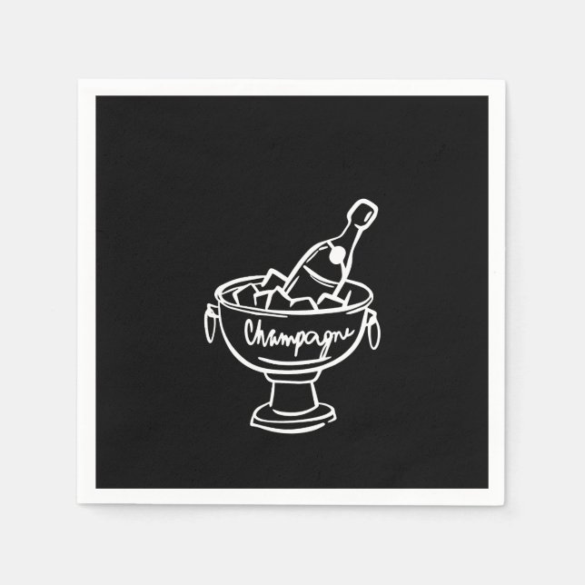 Servilleta De Papel Coquette Champagne (Anverso)