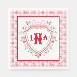 Servilleta De Papel Coquette Cherry Monogam