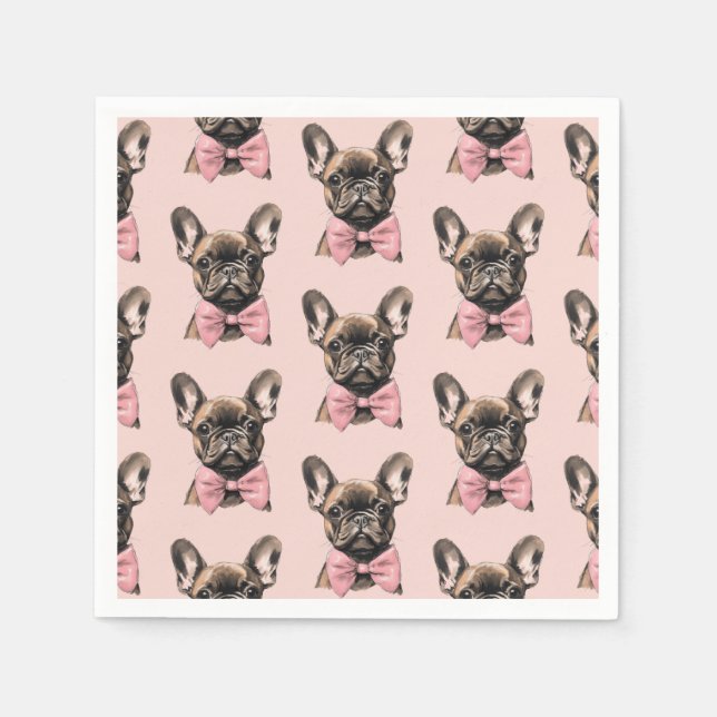Servilleta De Papel Coquette Frenchie (Anverso)