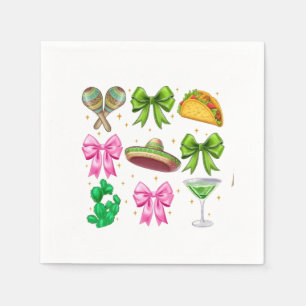 Servilleta De Papel Coquette Mardi Gras Bow Fleur De Lis Mask Fat Tues