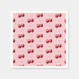 Servilleta De Papel Coquette Moda Cherry Baby Shower
