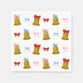 Servilleta De Papel Coquette Navidades Bells y Bows Classic