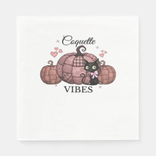 Servilleta De Papel Coquette Pink Pumpkin Cat Classic T-Shirt