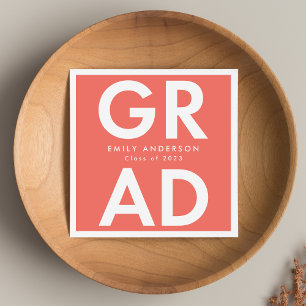 Servilleta De Papel Coral   Graduación negrita