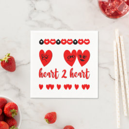 Servilleta De Papel Corazón a corazón