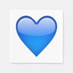 Servilleta De Papel Corazón azul - Emoji