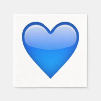 Servilleta De Papel Corazón azul - Emoji