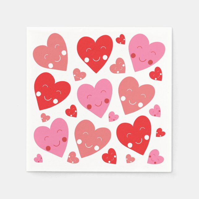 Servilleta De Papel Corazón de amor (Anverso)